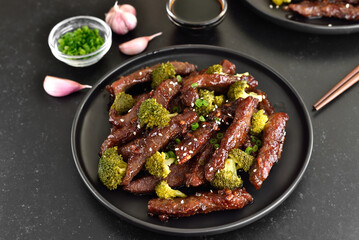 Beef and broccoli stir fry