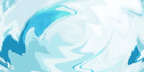 Abstract Swirling Blue and White Background Design