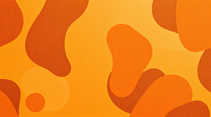 Abstract Orange Background: Vibrant Shapes and Textures. Perfect for modern designs, wallpapers, and digital art projects.  A trendy and contemporary illustration with warm, bright colors.