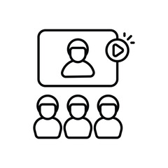 Video Confrence vector icon