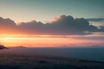 Fototapeta premium sunrise over the mountains