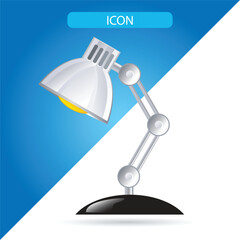 Table lamp icon for web and mobile.