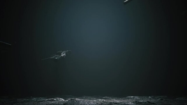 Weapons falling to the ground. The weapon dropped on the ground. The concept of ending the war