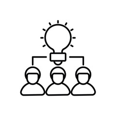 Brainstorm vector icon