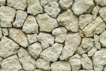 beautiful texture and background on white stone wall close up.