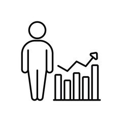 Growth vector icon