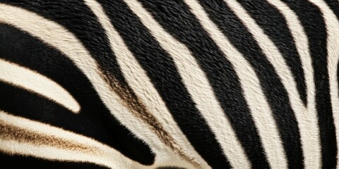 bold black and white stripes of a zebra coat