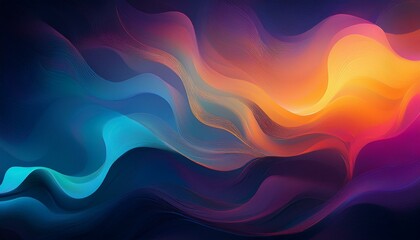 Fototapeta premium moody abstract background with dark tones and vibrant color gradients