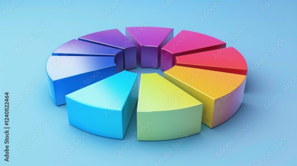 Poster a computer-generated rgb color wheel with distinct segments for each primary color.