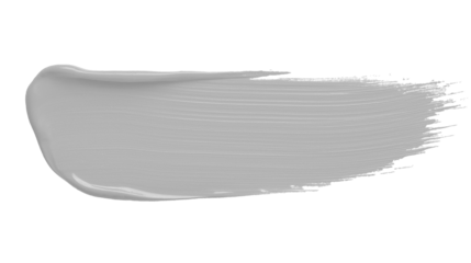 grey paint brush stroke isolated. color paint on transparent background. png