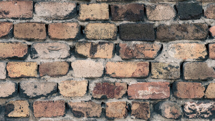 pattern old brick wall close up