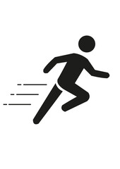 Running person icon. Man runs. People symbol. Vector illustration. Sport icon. Jogging person.