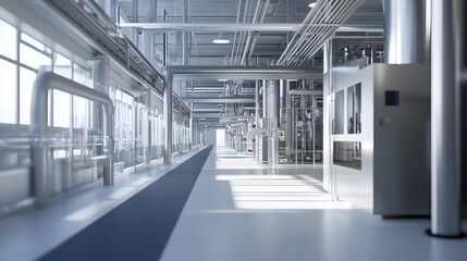Naklejka premium A next-gen AI system optimizing energy usage in large-scale industrial facilities.