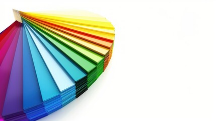 A clean, crisp design of a color wheel against a pure white background.