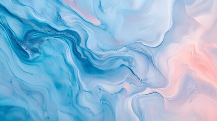 Obraz premium A pastel blue abstract texture with smooth lines and soft color blending.