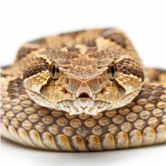 Close-up of a detailed snake face.