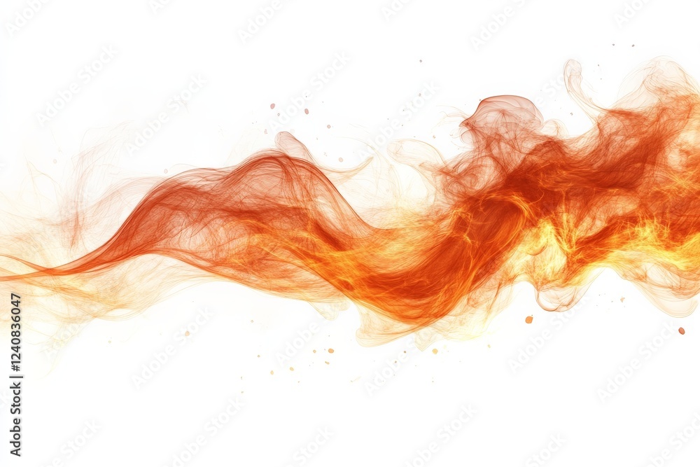 Poster dynamic flame swirling with vibrant orange and red hues in a dramatic display of fire movement and e