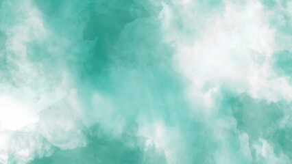 Hand painted abstract watercolor background,abstract painted white clouds with pastel 