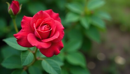 Rosa silvestre en un sendero rodeado de rocas verdes, rosa, rojo