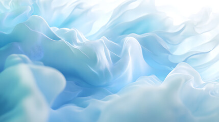 Fototapeta premium A pastel blue gradient with flowing curves and soft textures creating a calm effect.