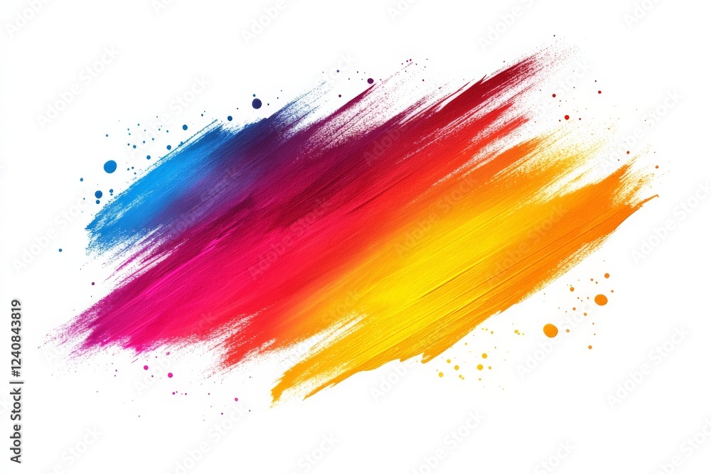 Aufkleber Vibrant color splash creating an abstract background of bold hues