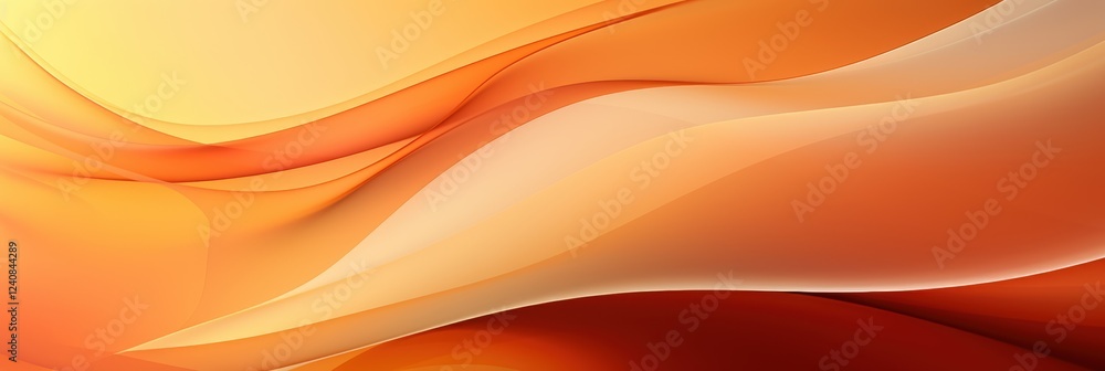 Poster abstract orange wave background with soft wavy patterns and gentle gradients for use in creative pro