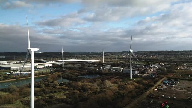 The Wind turbine in the Avounmouth, Bristol