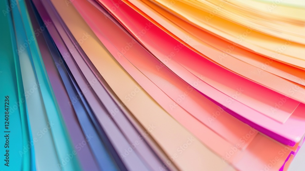 Aufkleber a smooth gradient of hues in a color wheel that blends seamlessly from one shade to another.