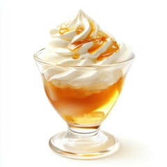 Maple syrup and a pinch of salt topped 