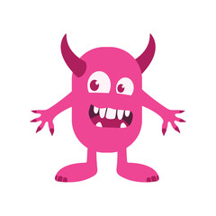 Fototapeta premium Monster cartoon devil character illustration