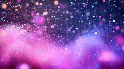 Pink purple glitter explosion