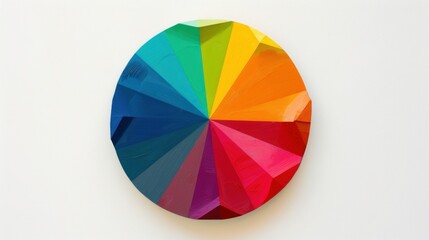 A color wheel on a white background, showcasing a variety of bold and bright hues.