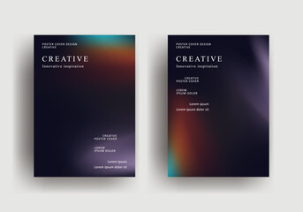 Abstract gradient poster template. retro vintage Covers Design. fluid gradient background design. Trendy front page design for Banner, Poster, Flyer, Invitation and Annual Report