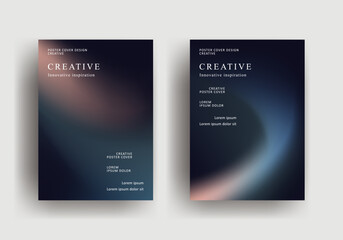 Abstract gradient poster template. retro vintage Covers Design. fluid gradient background design. Trendy front page design for Banner, Poster, Flyer, Invitation and Annual Report