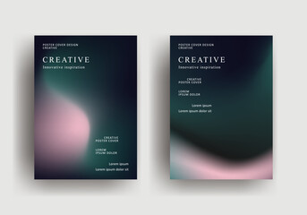 Abstract gradient poster template. retro vintage Covers Design. fluid gradient background design. Trendy front page design for Banner, Poster, Flyer, Invitation and Annual Report