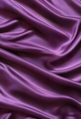 Obraz premium Luxurious Purple Silk Fabric Drapery, Soft Texture, Elegant Waves, Rich Color, Smooth Surface, Deep 