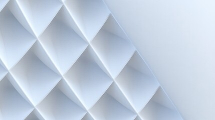 Abstract Diagonal Pattern of Light Gray and White Triangles