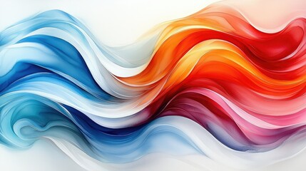 Obraz premium Abstract Colorful Waves Flowing Design