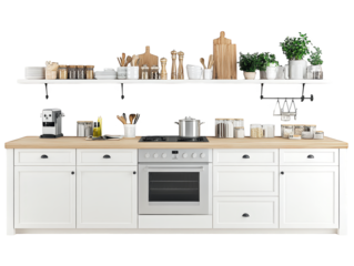 Sleek and modern kitchen design with stainless steel appliances ample counter space