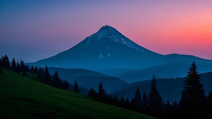 Fototapeta premium sunrise in the mountains