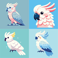 collection of cockatoo vector illustration © Izzul