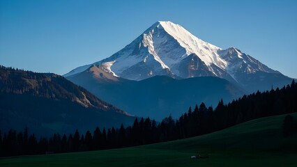 Fototapeta premium view of the mountains