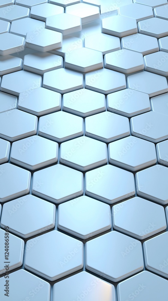 Poster abstract hexagon pattern background