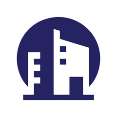 Fototapeta premium Commercial real estate building logo design