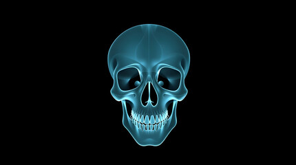 3d skull wallpaper, transparent colored neon lights