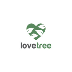 love Tree Logo Leaf Natural
