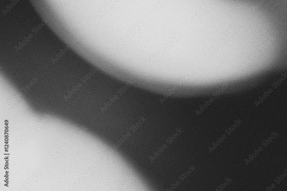 Poster blurry background with gradient of grey hues with noise effect