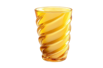 Chilled Mango Lassi Served in Glass Isolated on Transparent Background