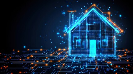 Digital Home Concept Representing Smart Technology and Innovation