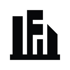 Commercial real estate building logo design